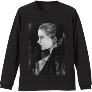 リブ付きロングTシャツ《消えた瑠璃》